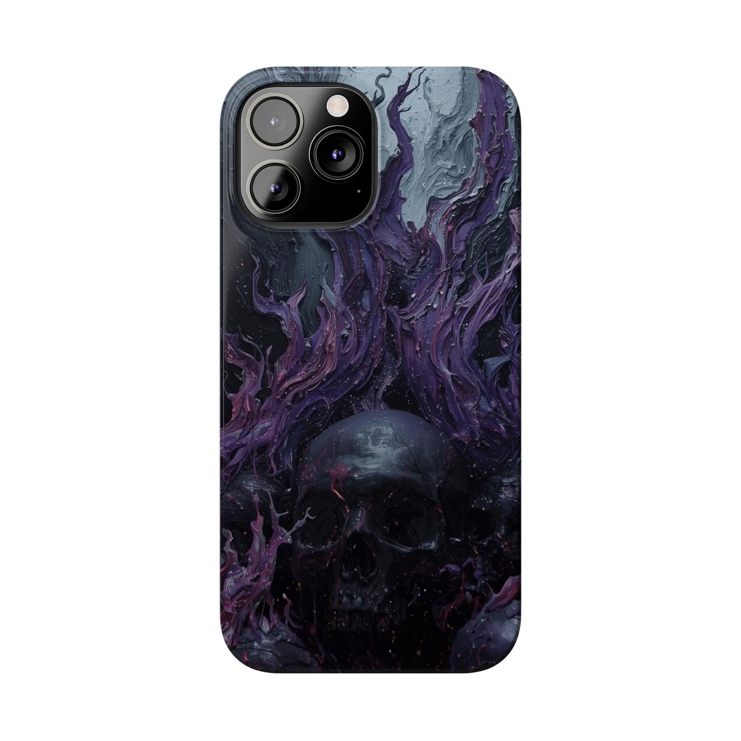 Crowned in Violet Flame Slim Phone Cases