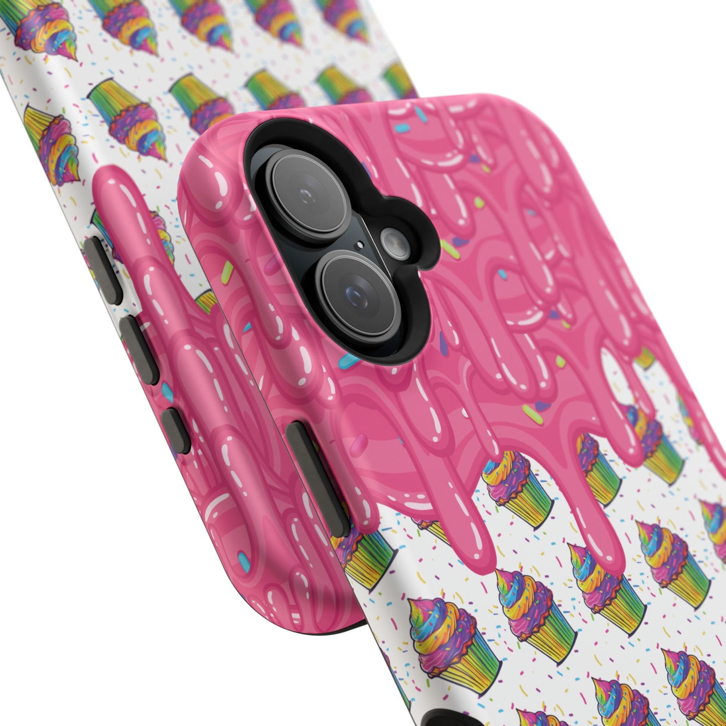 Rainbow Cupcake Phone Case — Magnetic Impact-Resistant Protective Cover