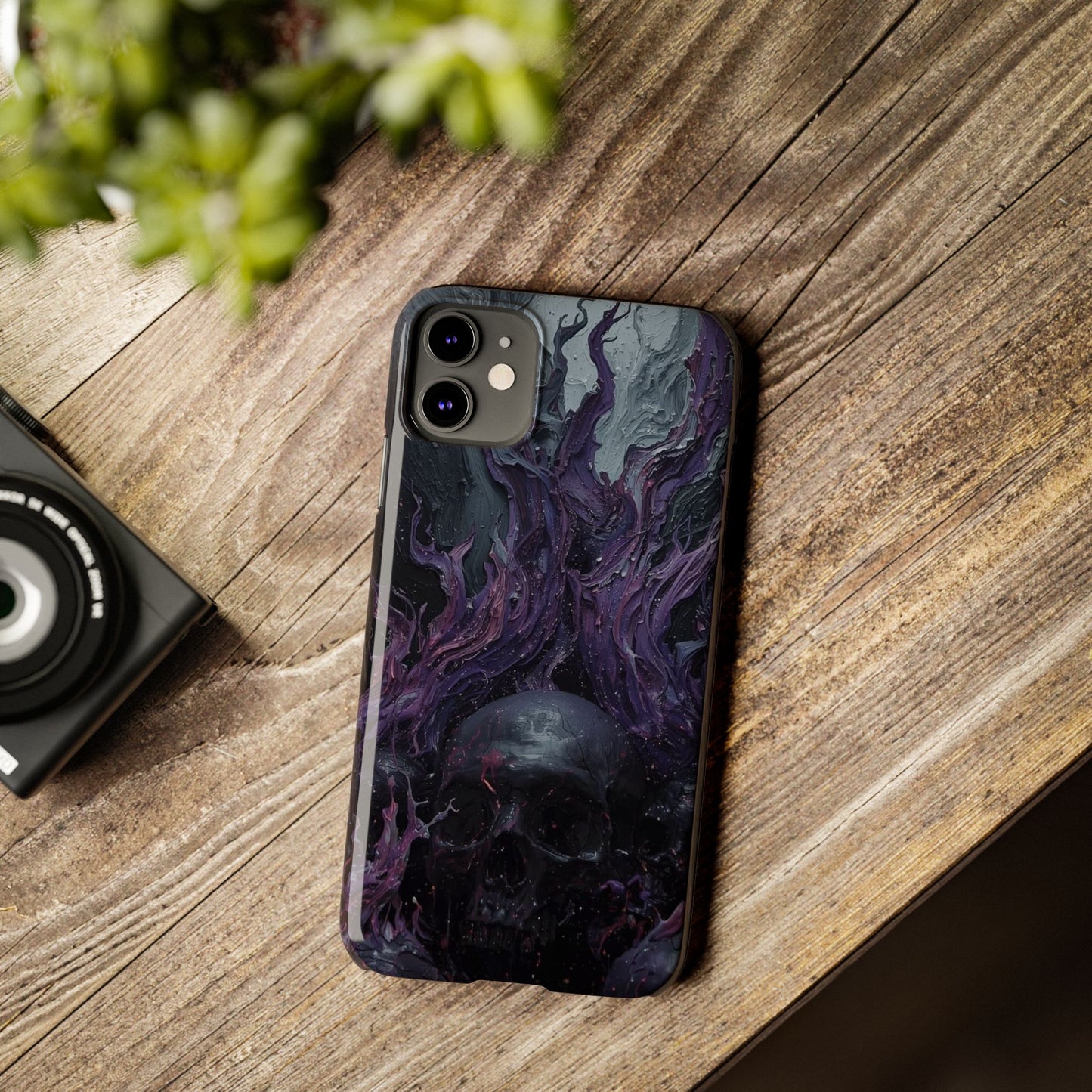 Crowned in Violet Flame Slim Phone Cases