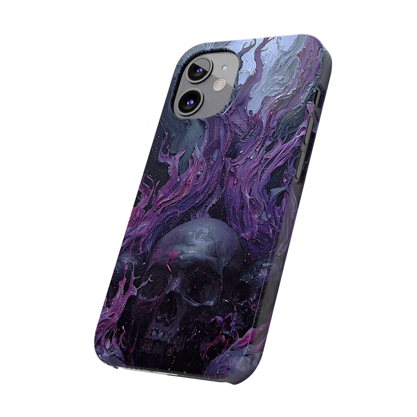Crowned in Violet Flame Slim Phone Cases