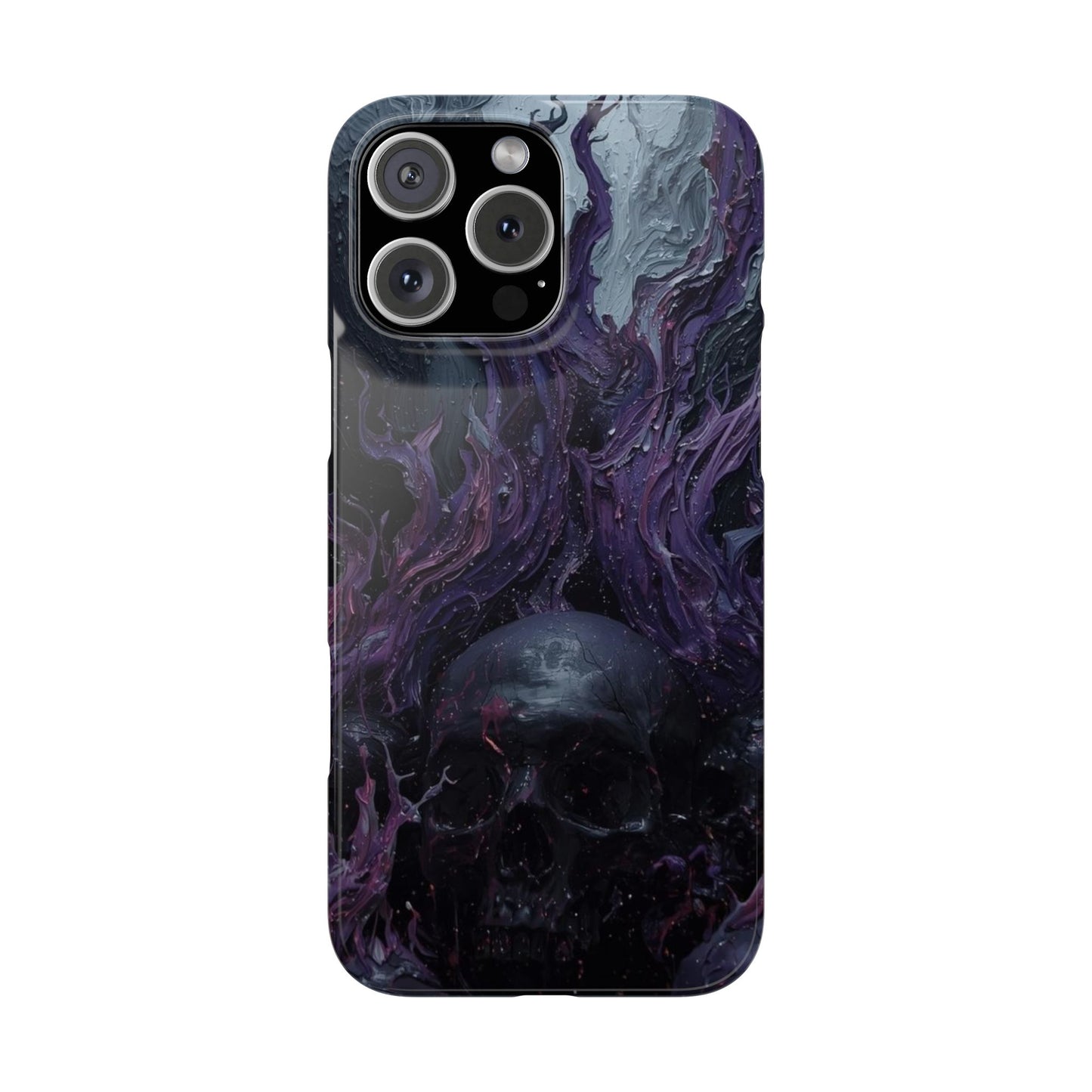 Crowned in Violet Flame Slim Phone Cases