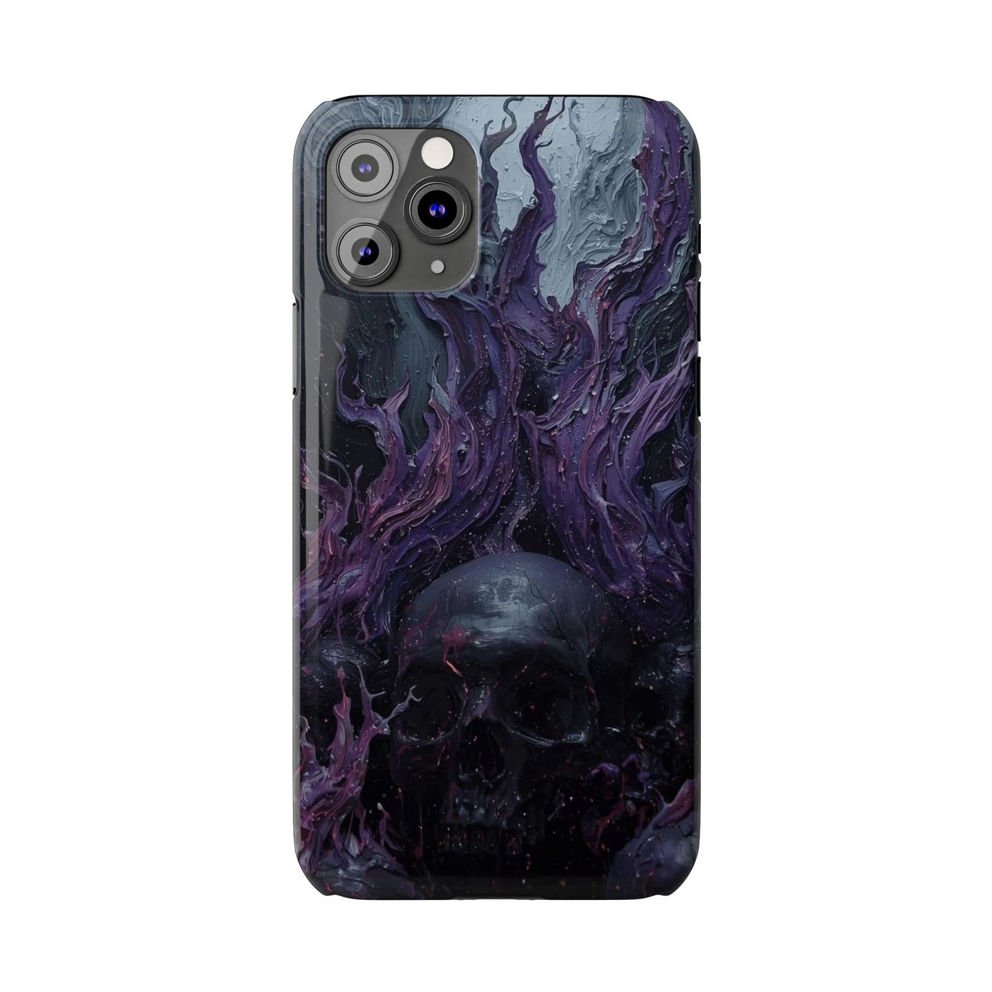 Crowned in Violet Flame Slim Phone Cases