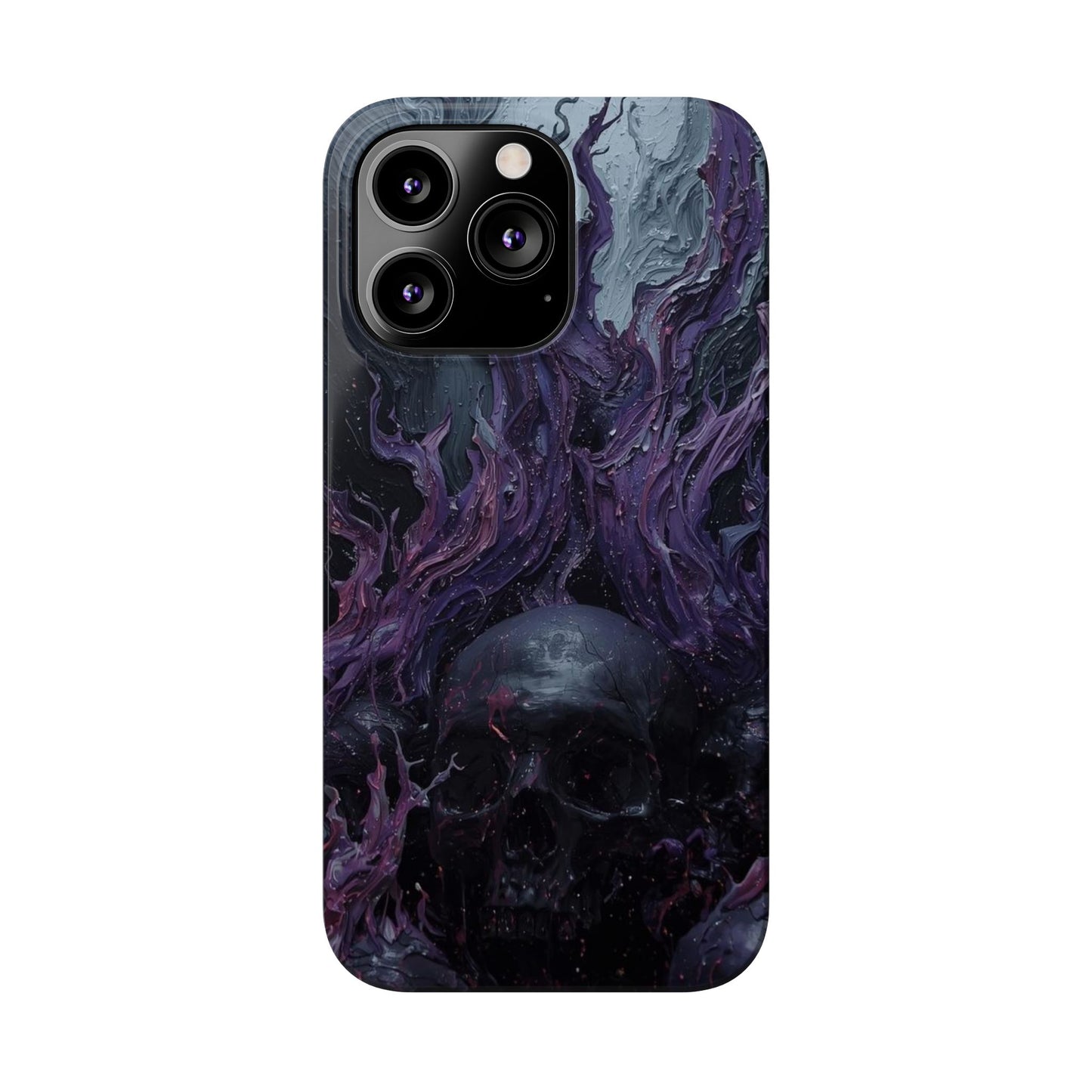 Crowned in Violet Flame Slim Phone Cases