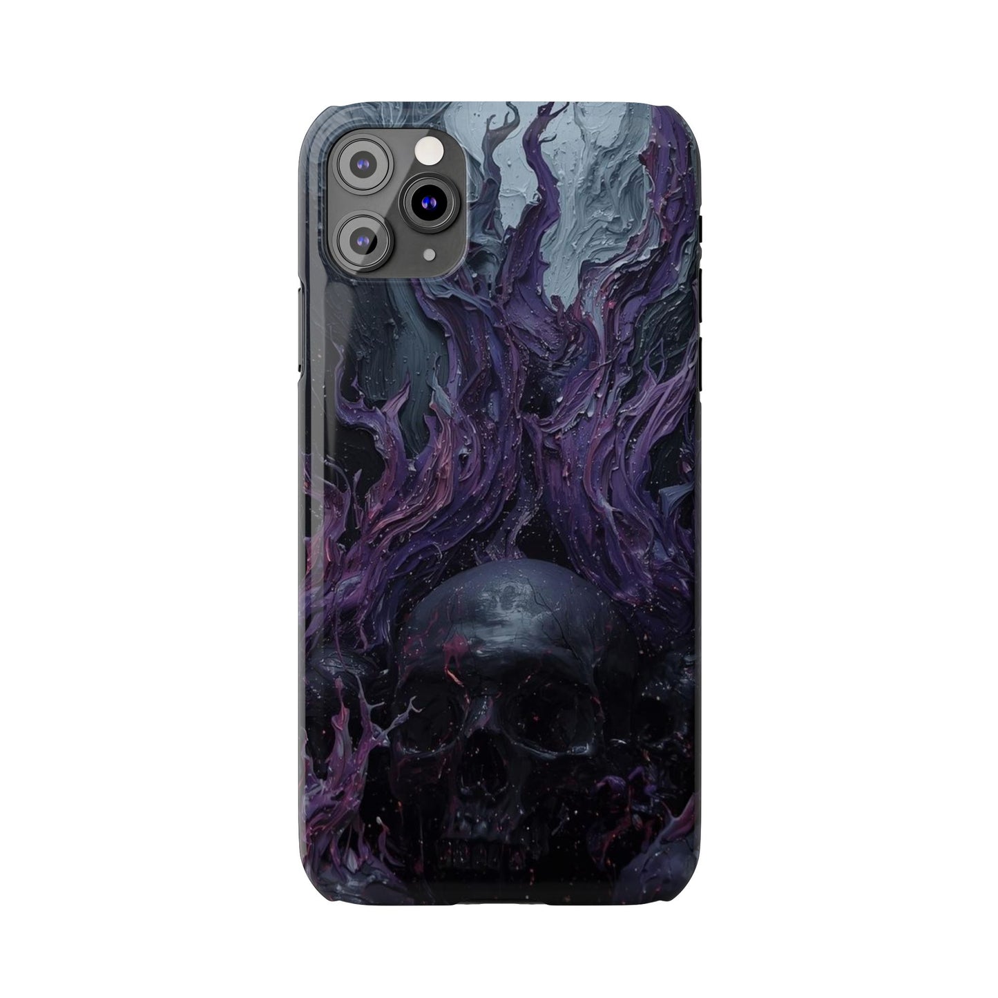 Crowned in Violet Flame Slim Phone Cases