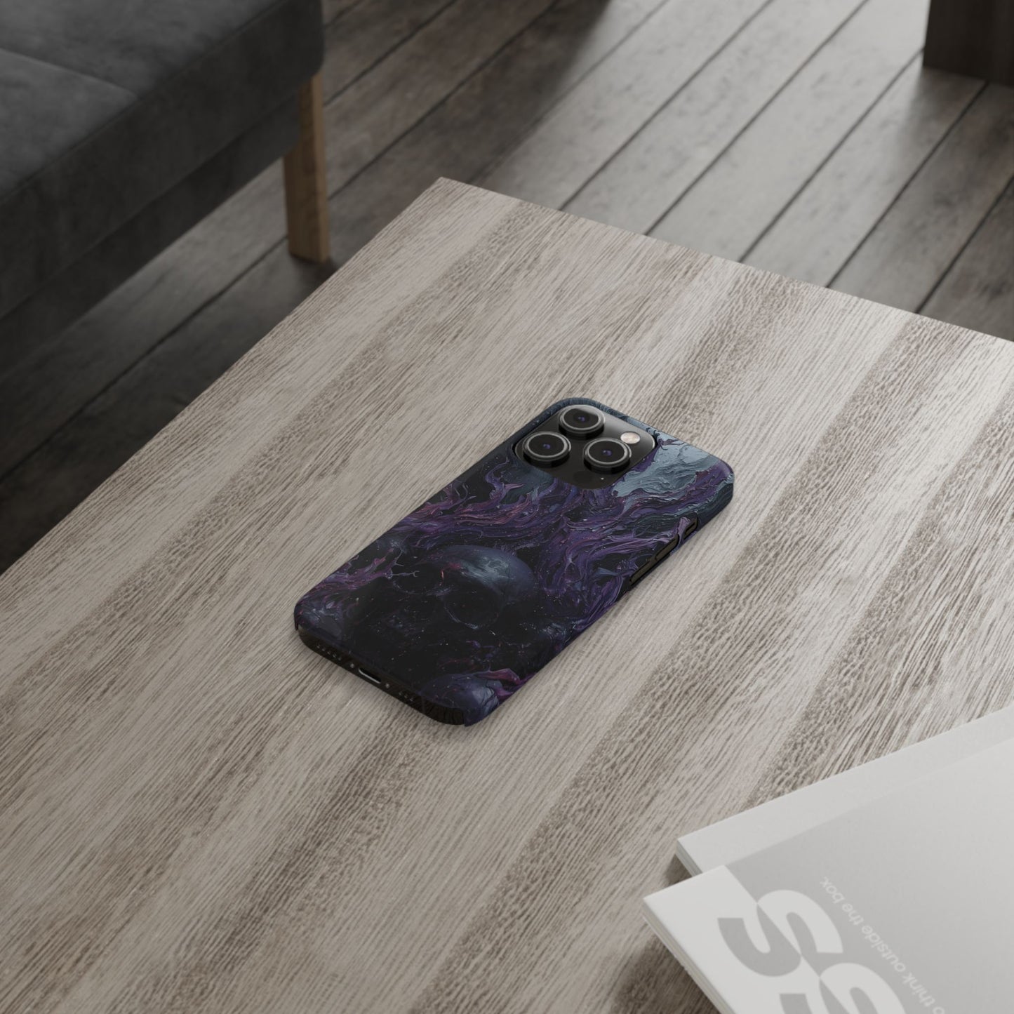 Crowned in Violet Flame Slim Phone Cases