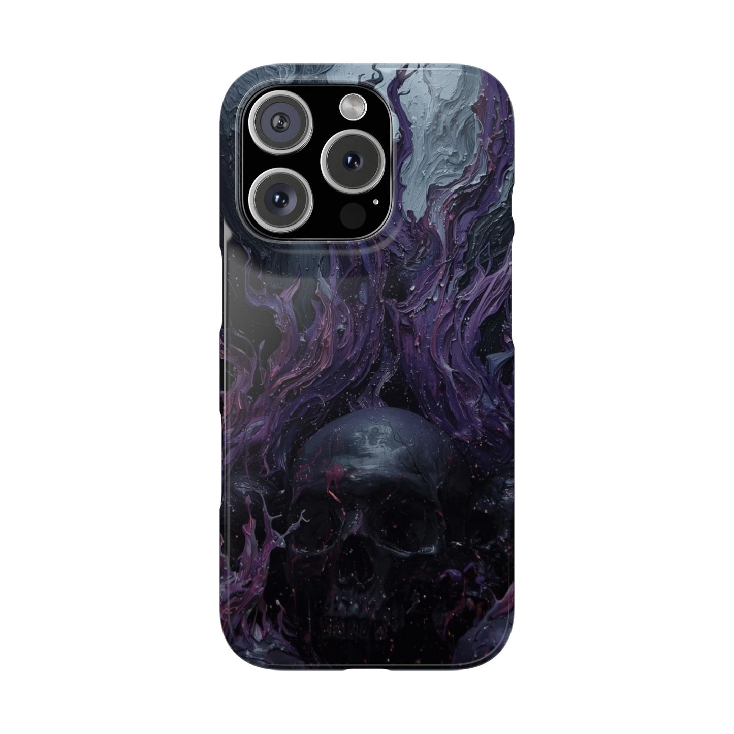 Crowned in Violet Flame Slim Phone Cases