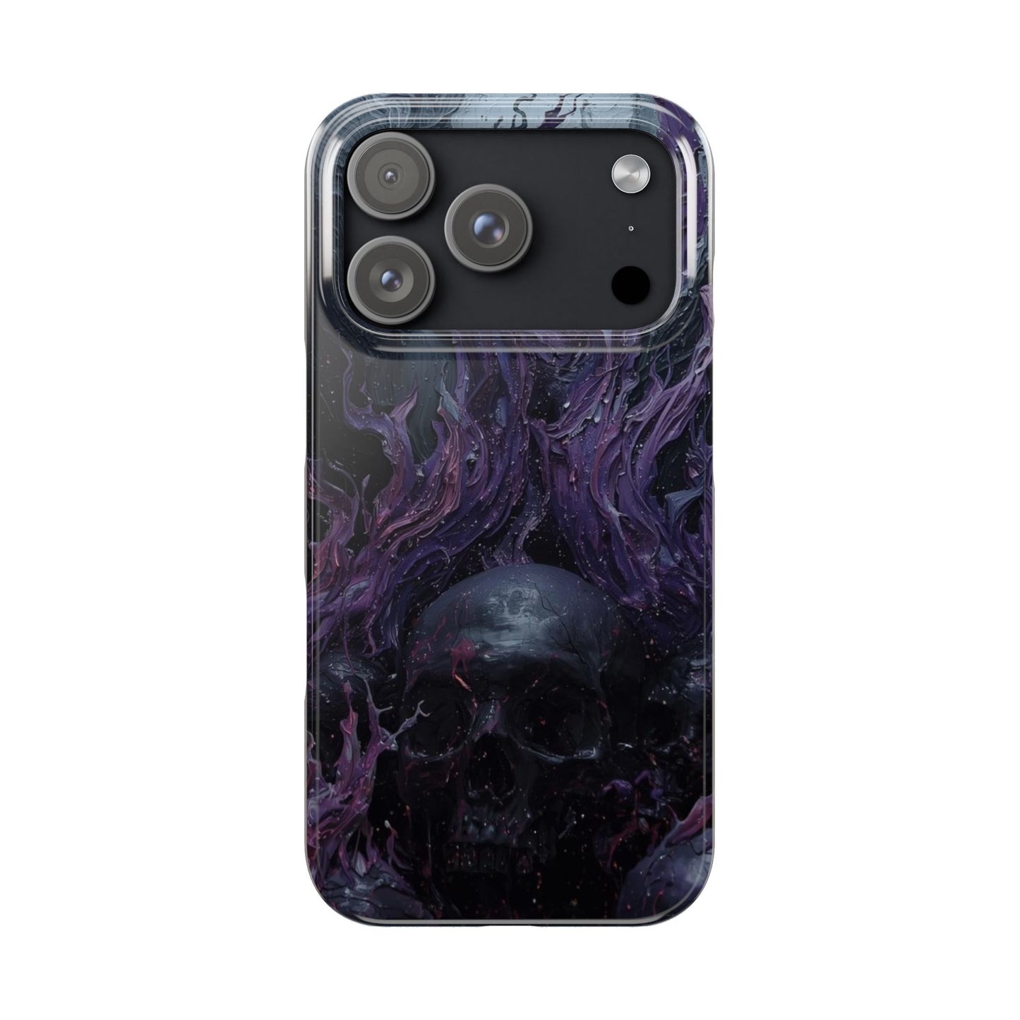 Crowned in Violet Flame Slim Phone Cases