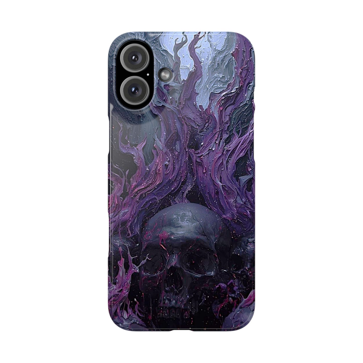 Crowned in Violet Flame Slim Phone Cases