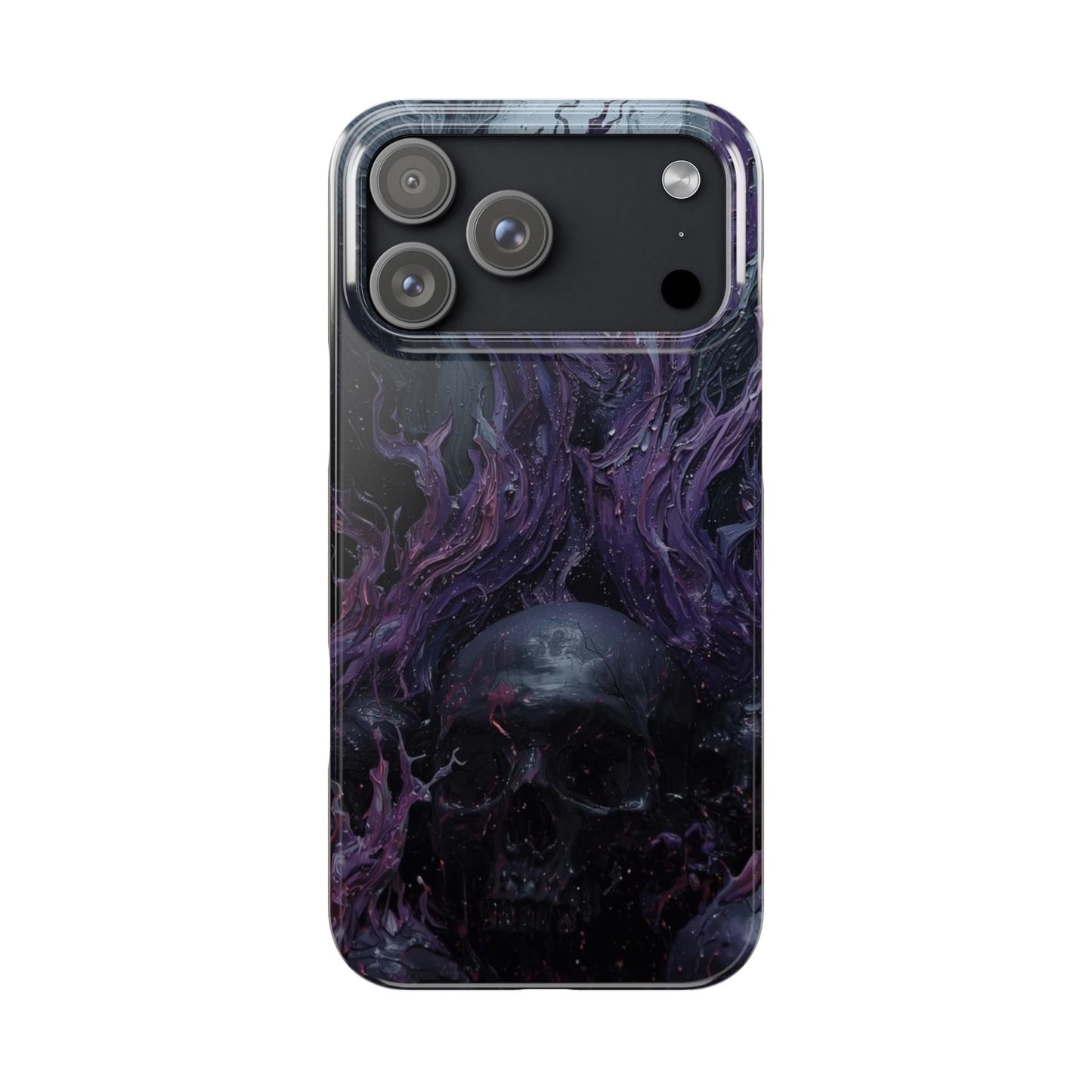 Crowned in Violet Flame Slim Phone Cases