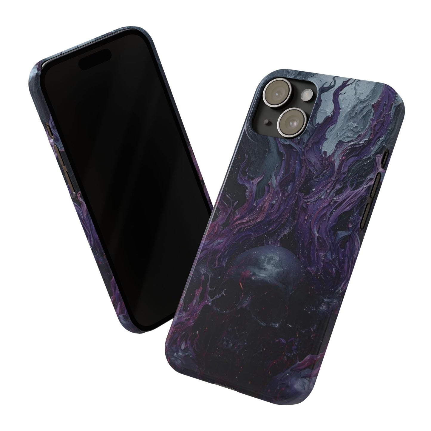 Crowned in Violet Flame Slim Phone Cases