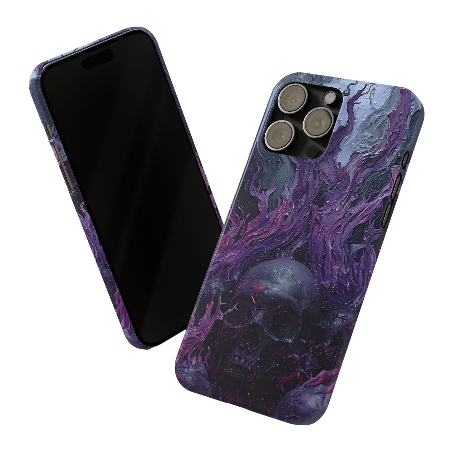 Crowned in Violet Flame Slim Phone Cases