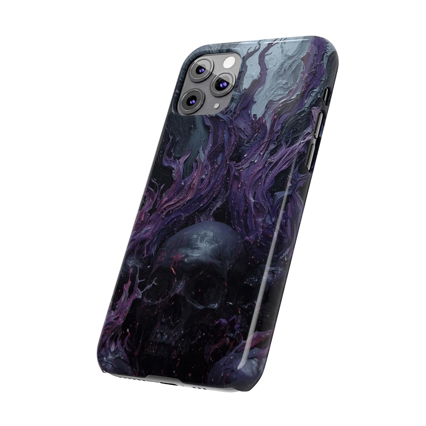 Crowned in Violet Flame Slim Phone Cases