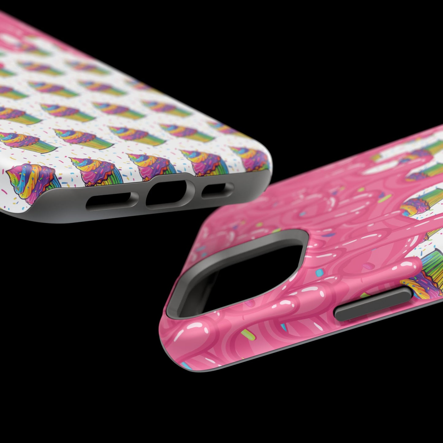 Rainbow Cupcake Phone Case — Magnetic Impact-Resistant Protective Cover