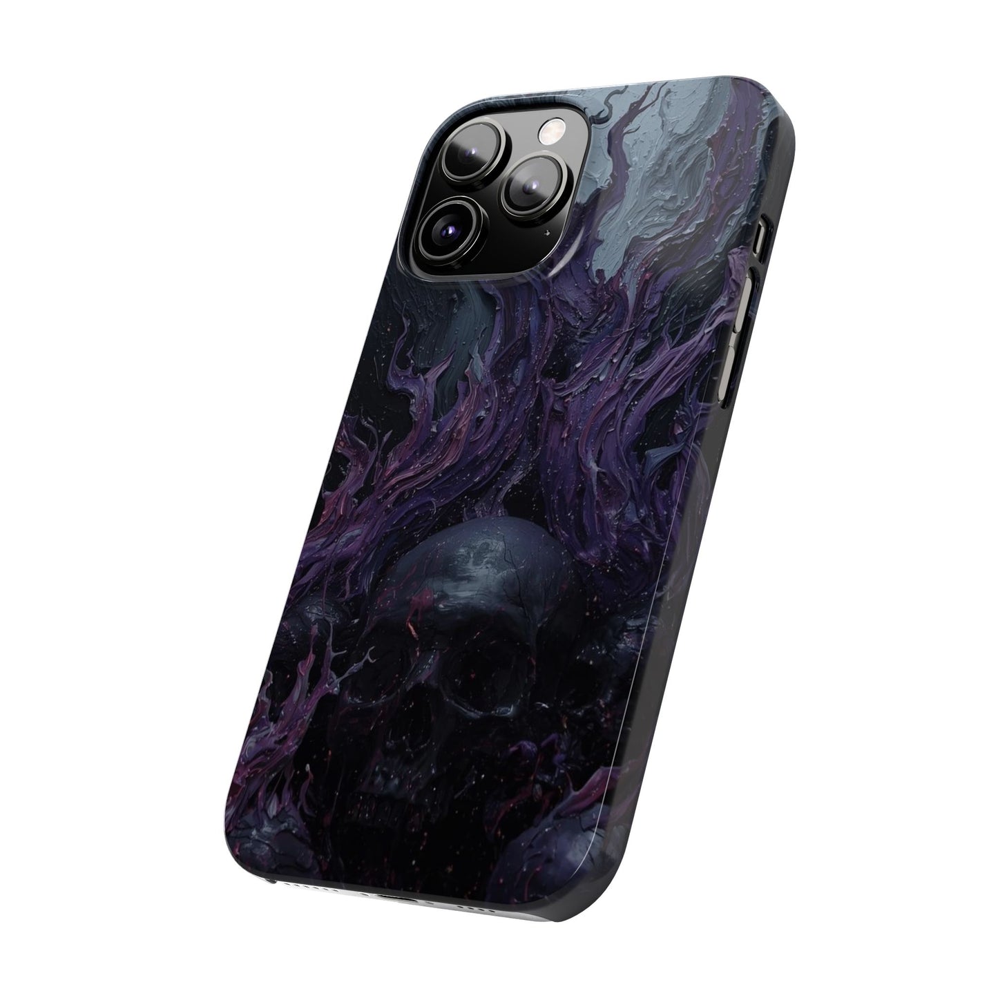 Crowned in Violet Flame Slim Phone Cases