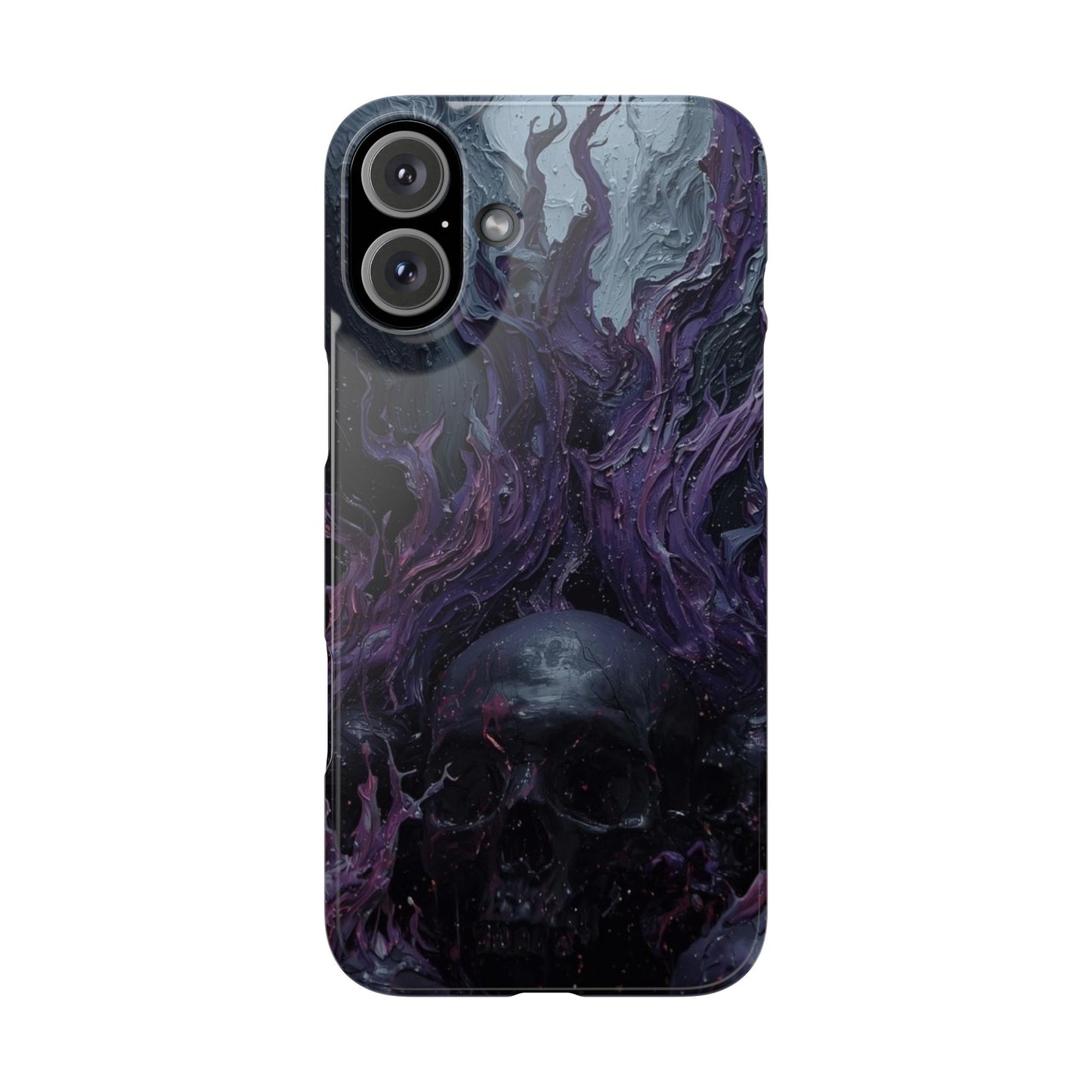Crowned in Violet Flame Slim Phone Cases