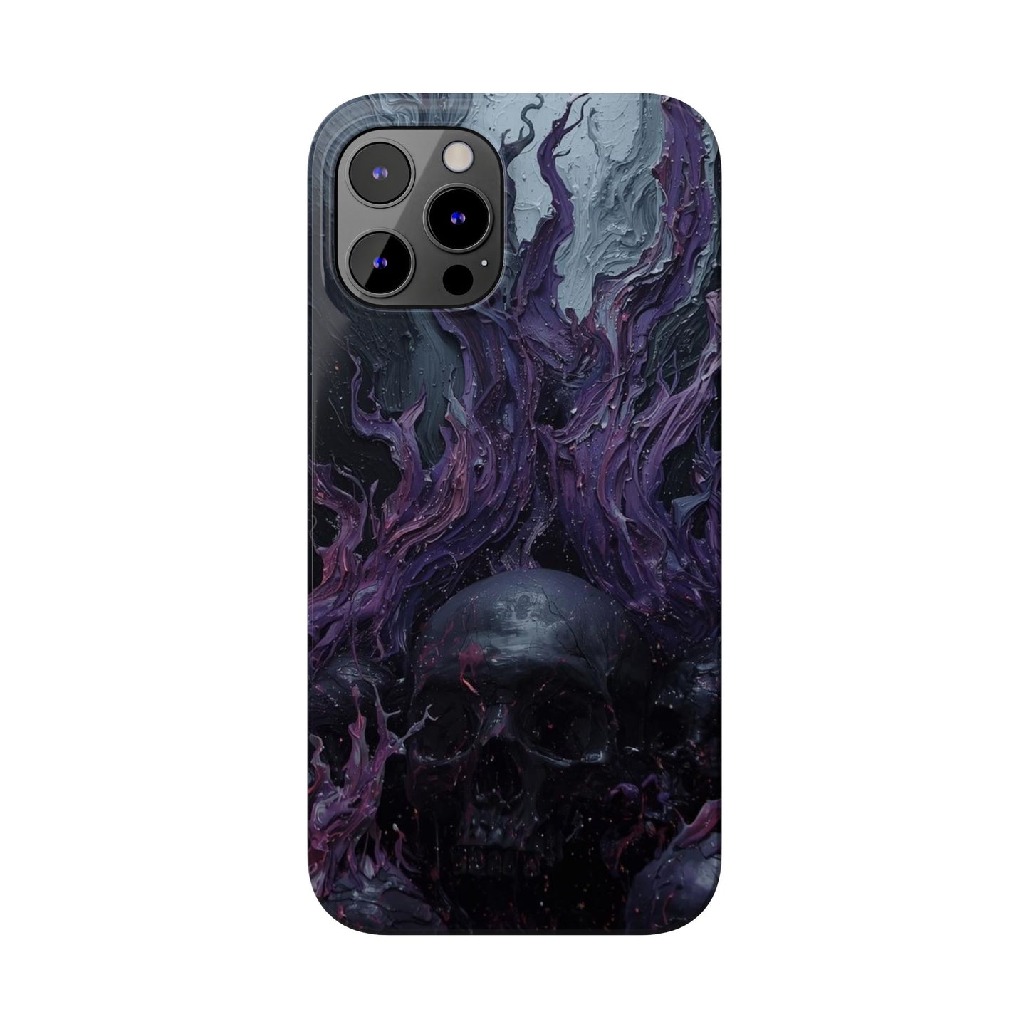 Crowned in Violet Flame Slim Phone Cases