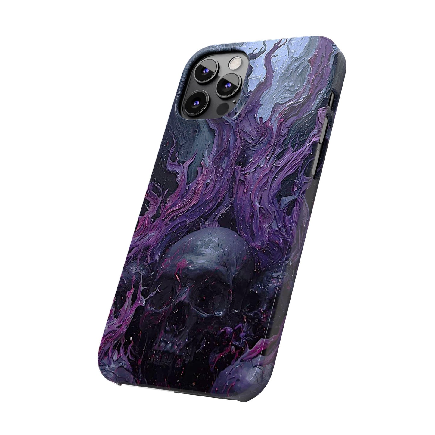 Crowned in Violet Flame Slim Phone Cases