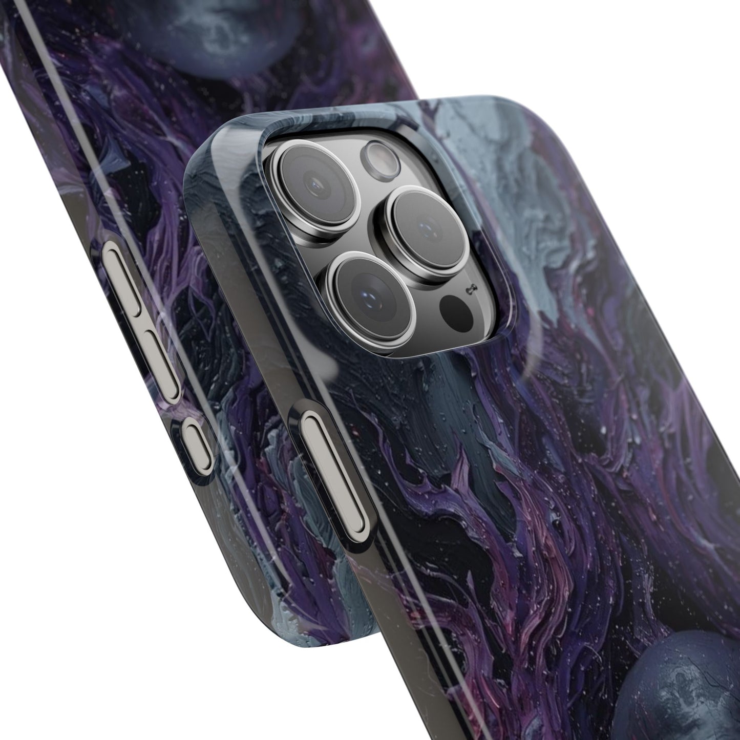 Crowned in Violet Flame Slim Phone Cases