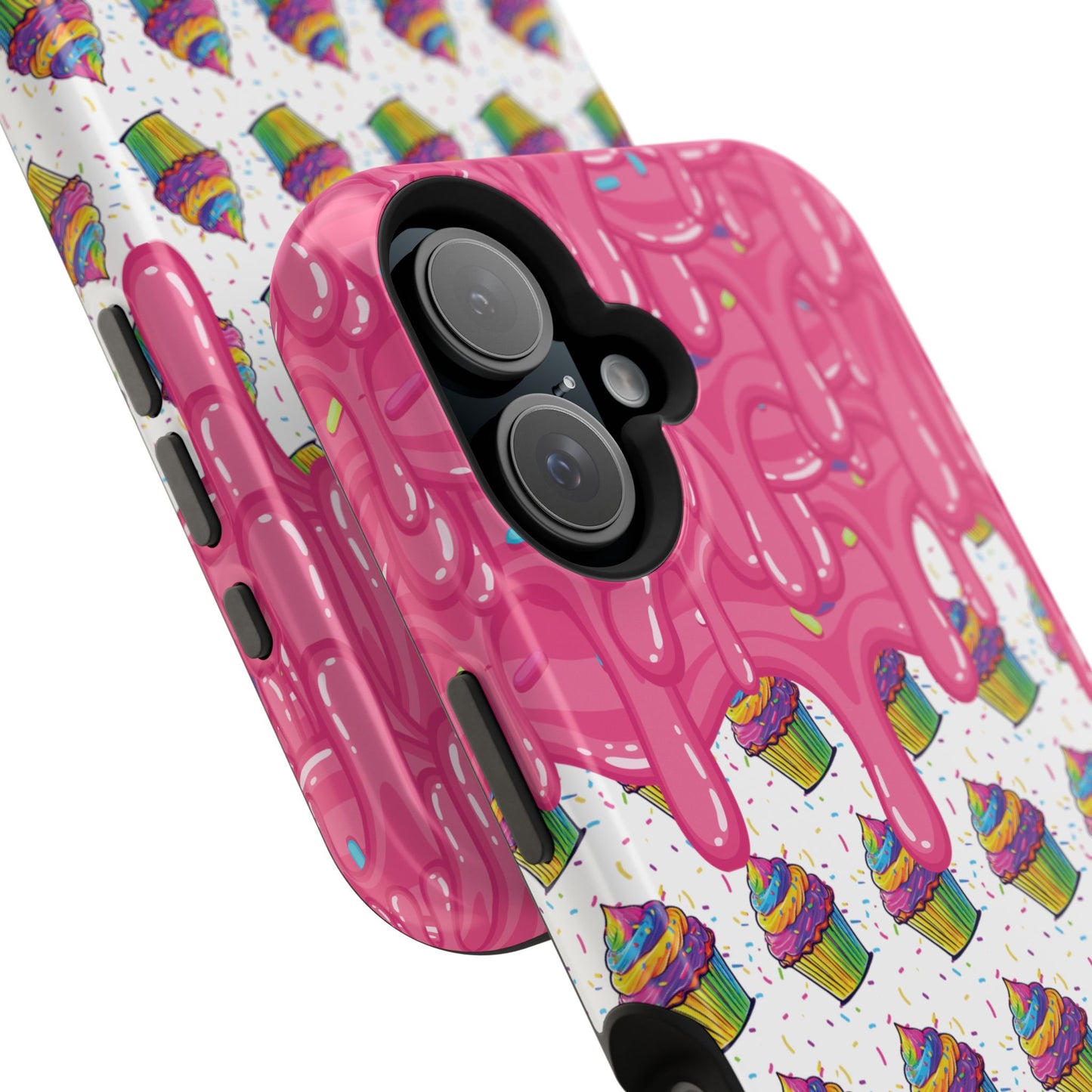 Rainbow Cupcake Phone Case — Magnetic Impact-Resistant Protective Cover