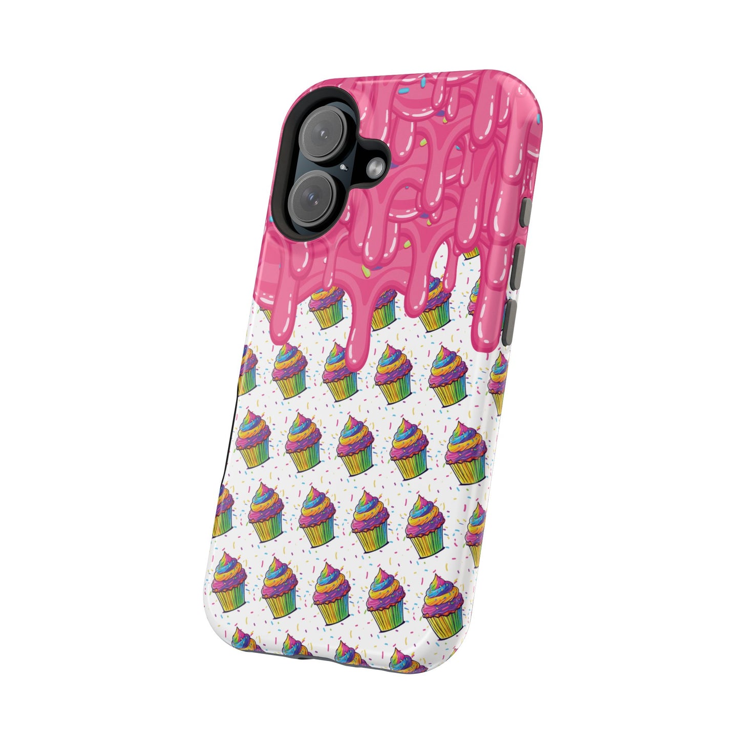 Rainbow Cupcake Phone Case — Magnetic Impact-Resistant Protective Cover