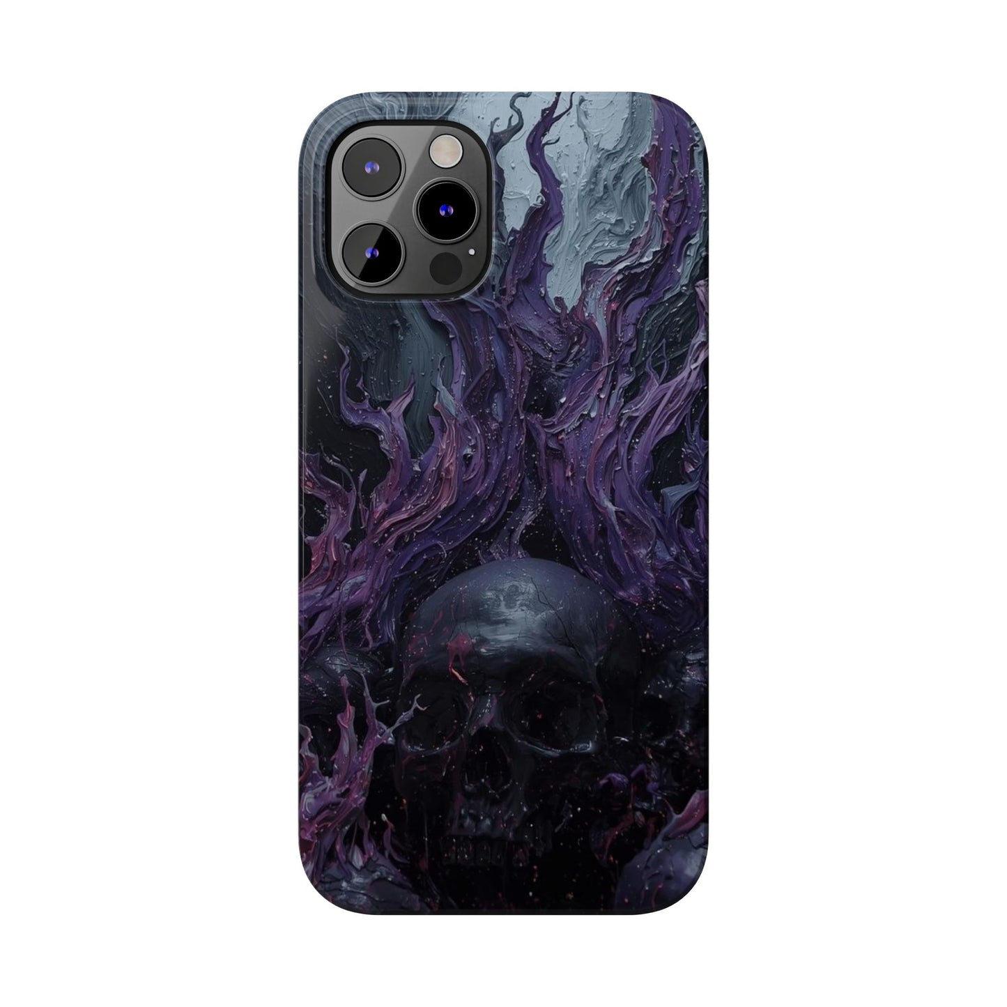 Crowned in Violet Flame Slim Phone Cases