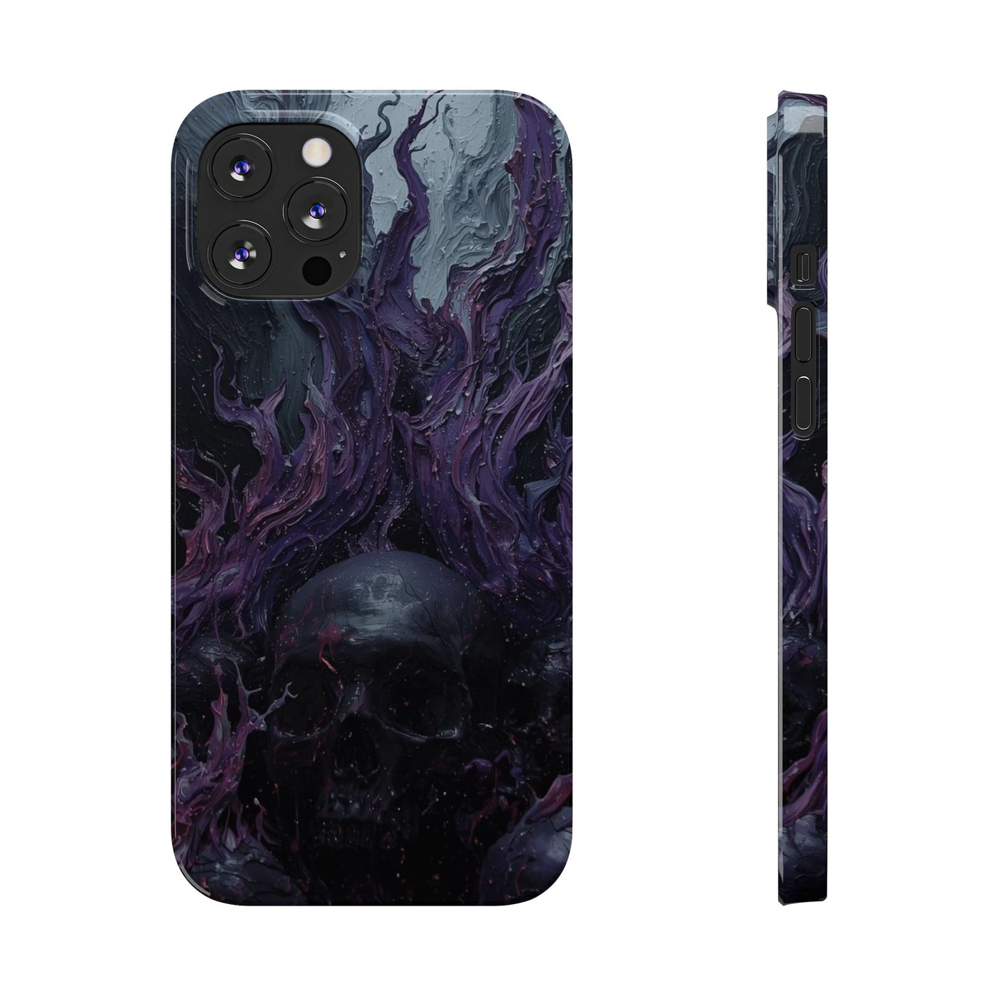 Crowned in Violet Flame Slim Phone Cases