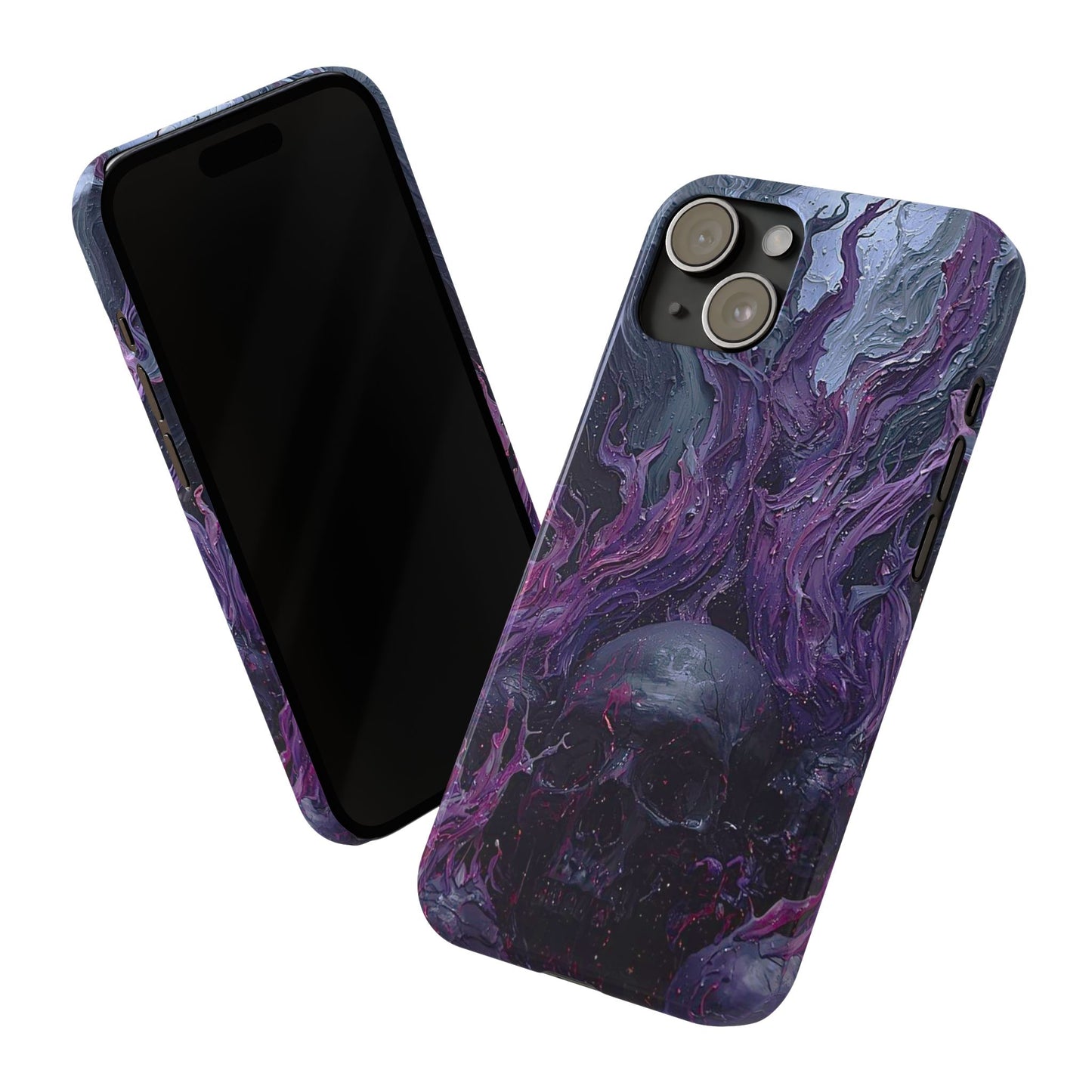 Crowned in Violet Flame Slim Phone Cases