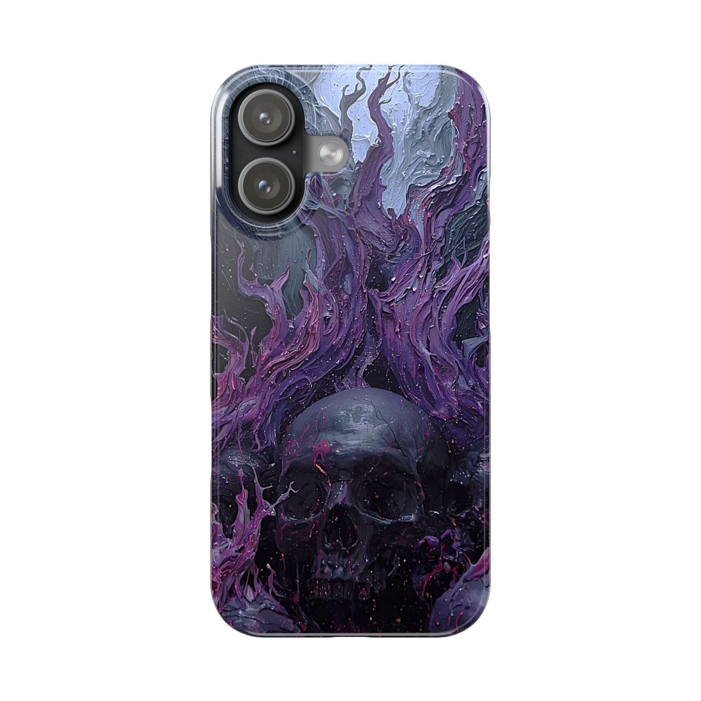 Crowned in Violet Flame Slim Phone Cases