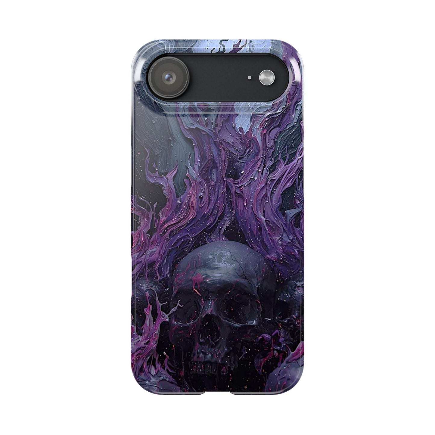 Crowned in Violet Flame Slim Phone Cases