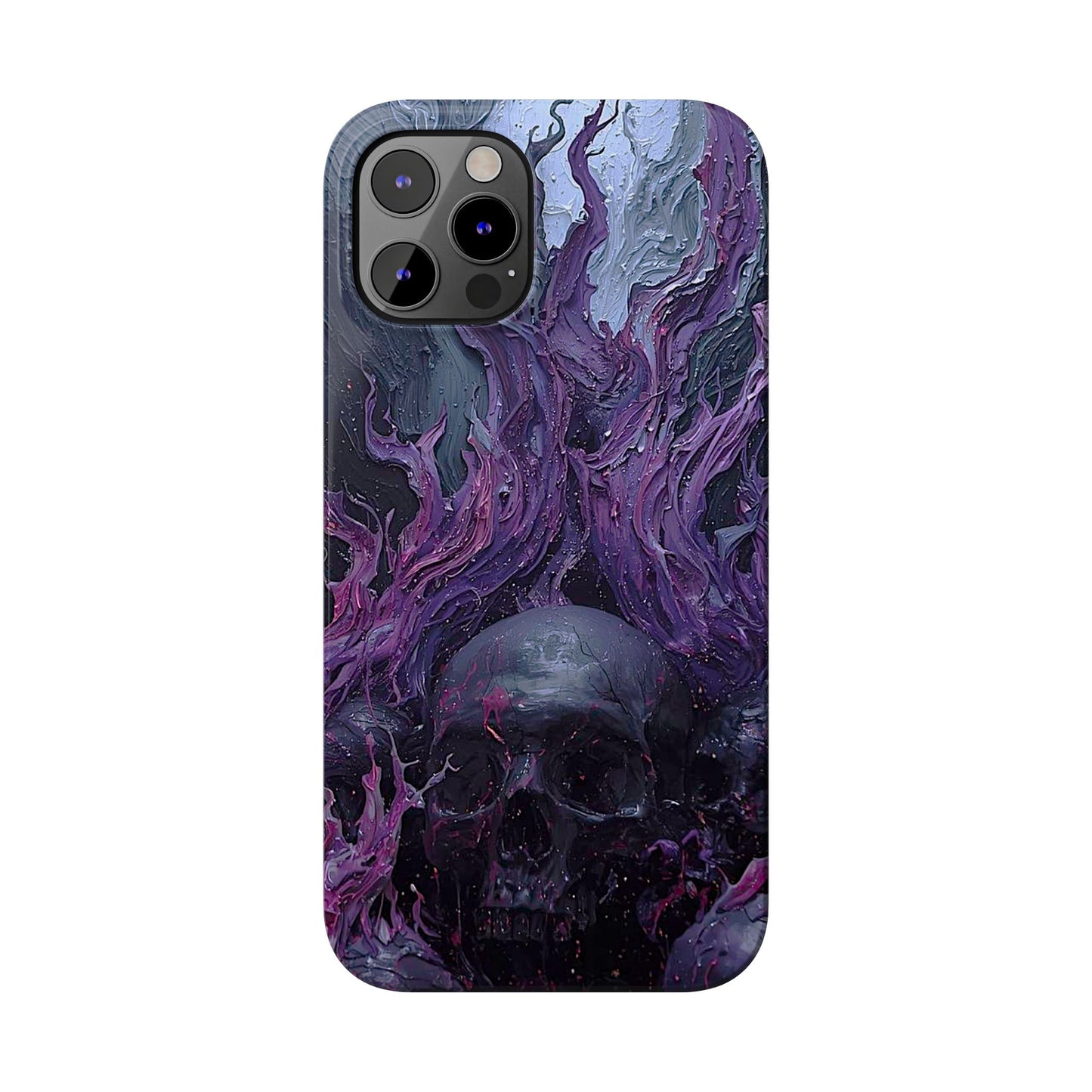 Crowned in Violet Flame Slim Phone Cases