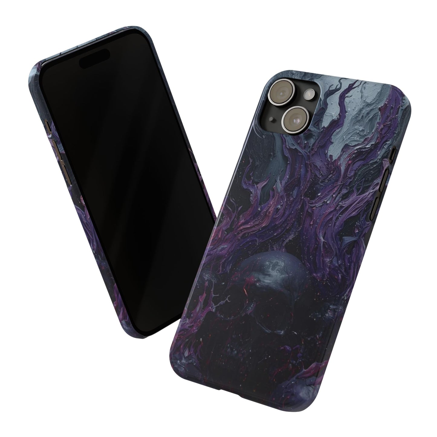 Crowned in Violet Flame Slim Phone Cases