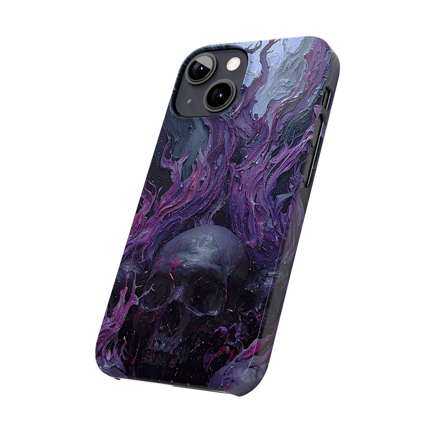 Crowned in Violet Flame Slim Phone Cases