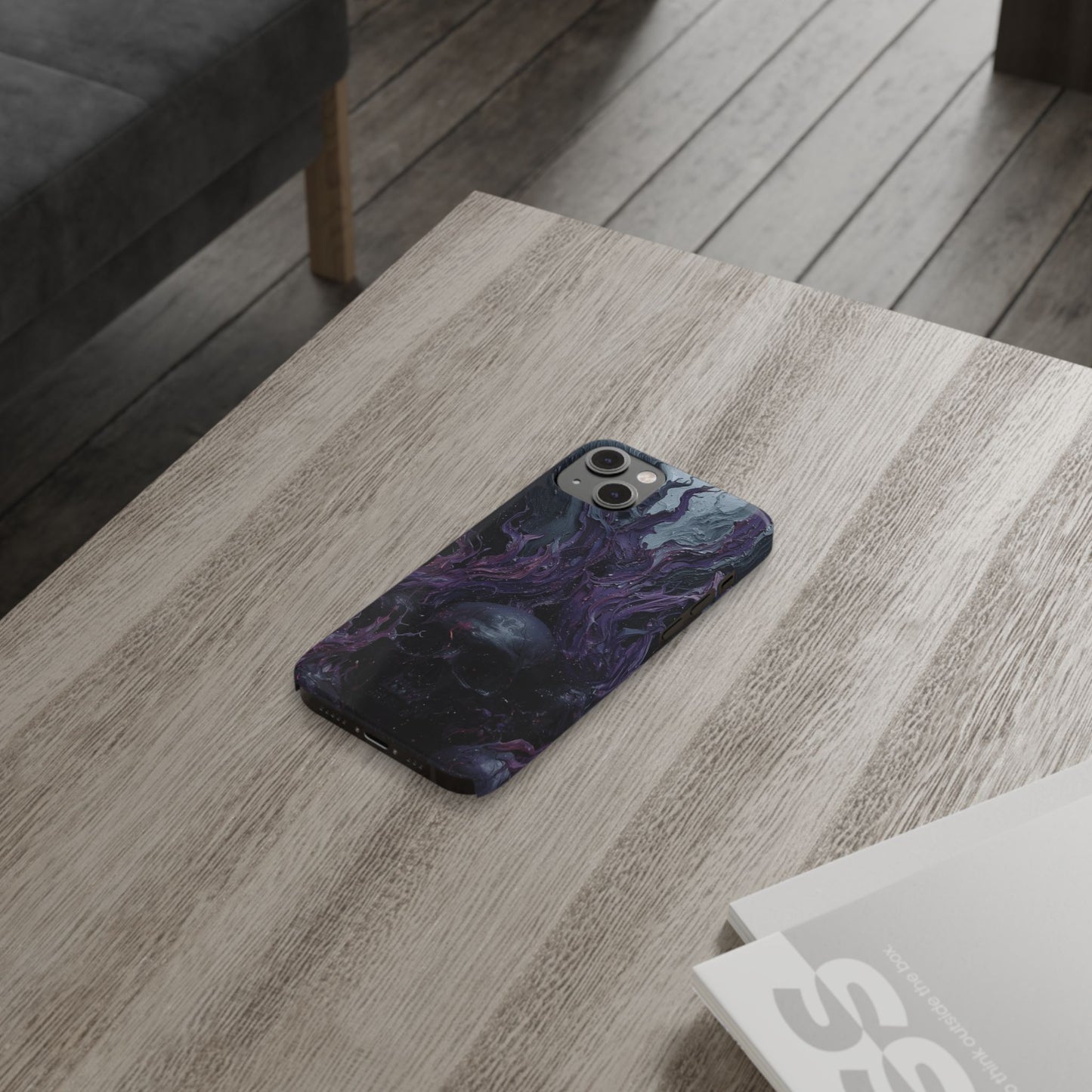 Crowned in Violet Flame Slim Phone Cases