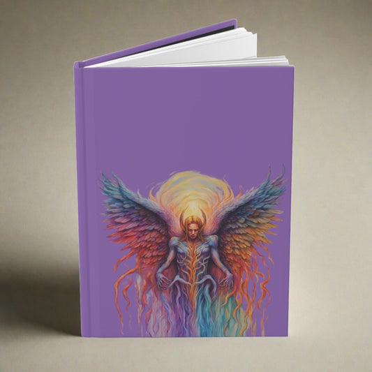 Angel on Light Purple Hardcover Journal Matte
