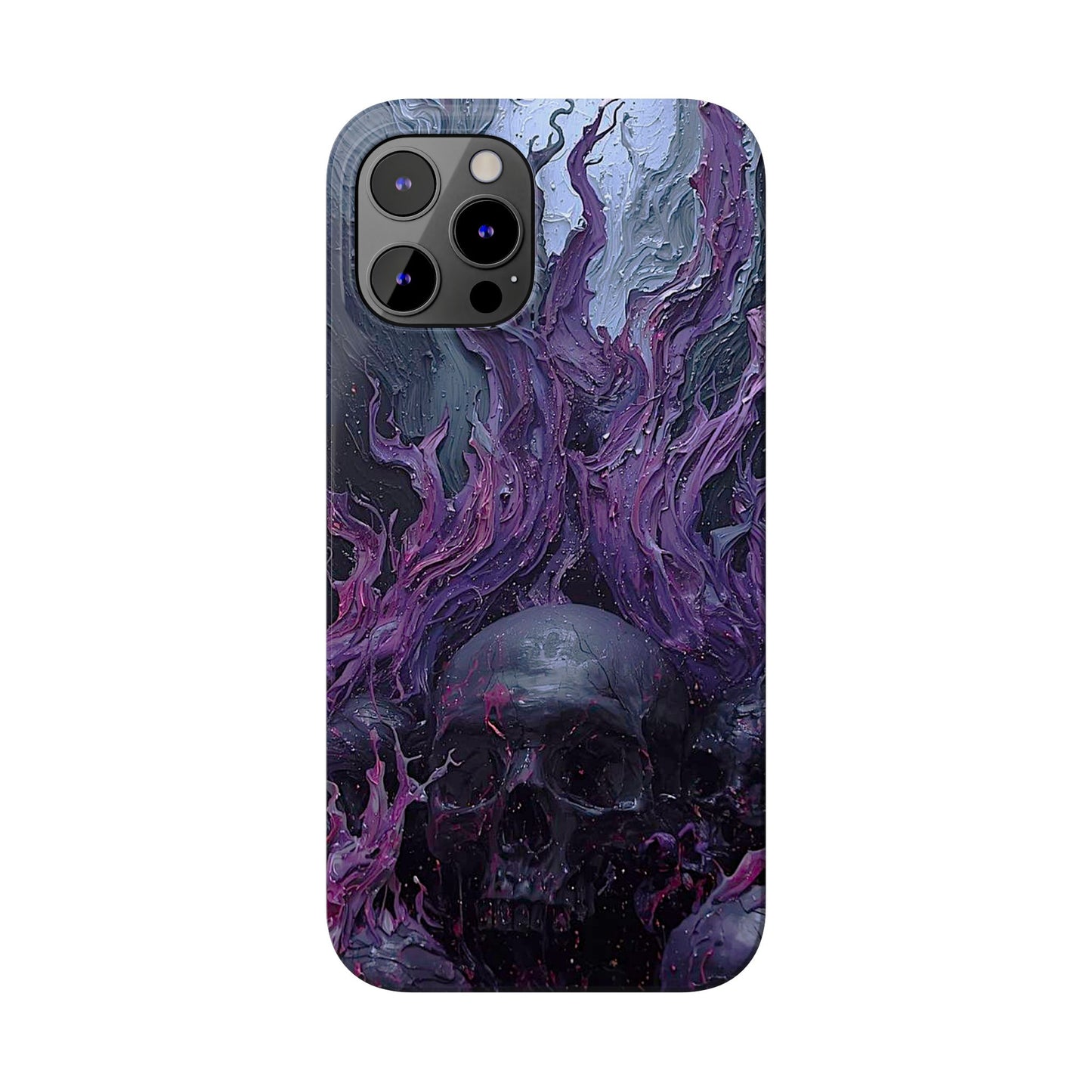 Crowned in Violet Flame Slim Phone Cases