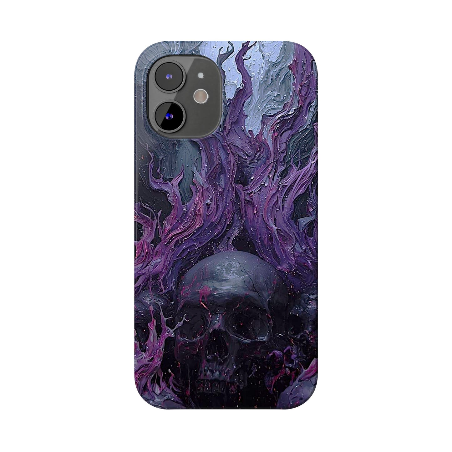 Crowned in Violet Flame Slim Phone Cases
