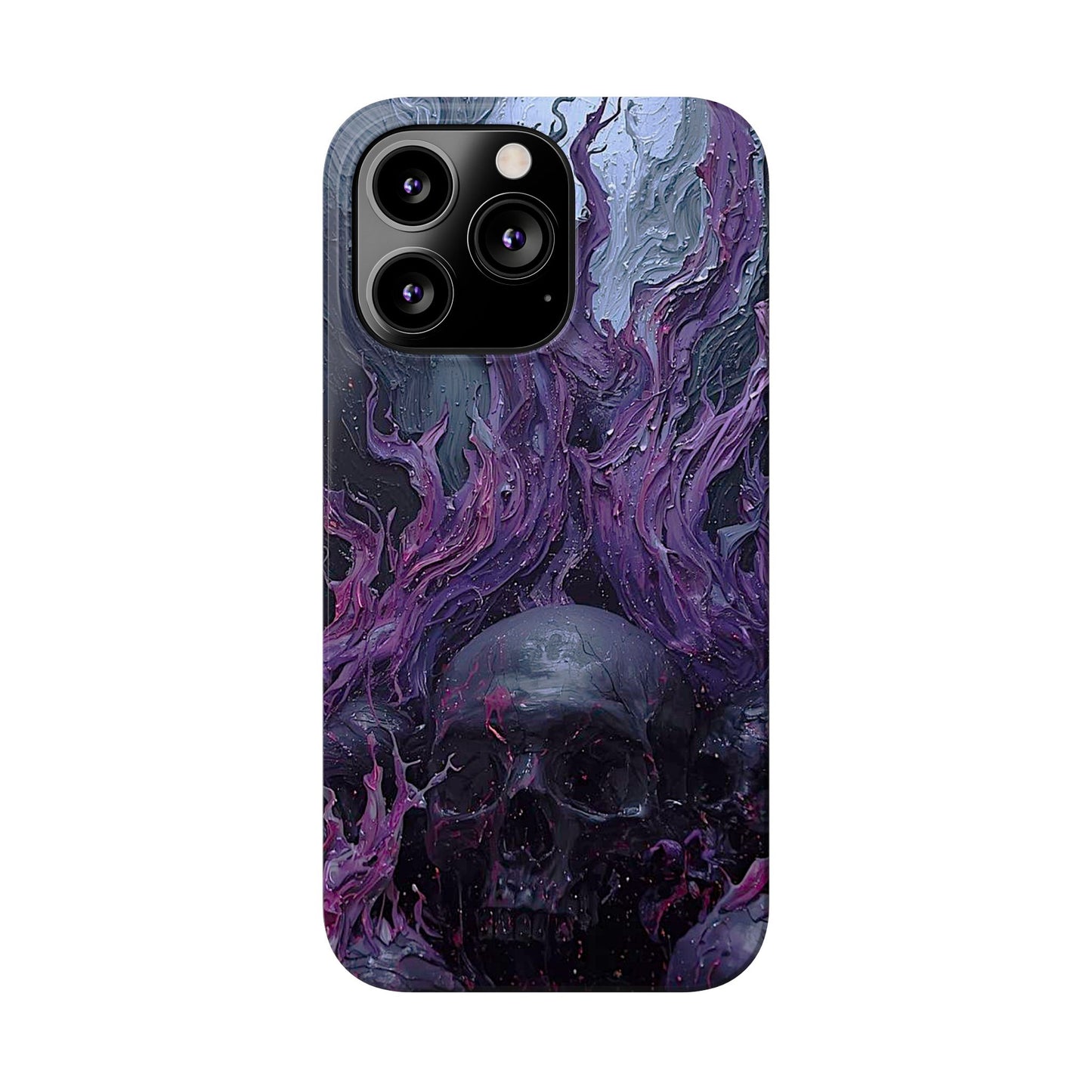Crowned in Violet Flame Slim Phone Cases