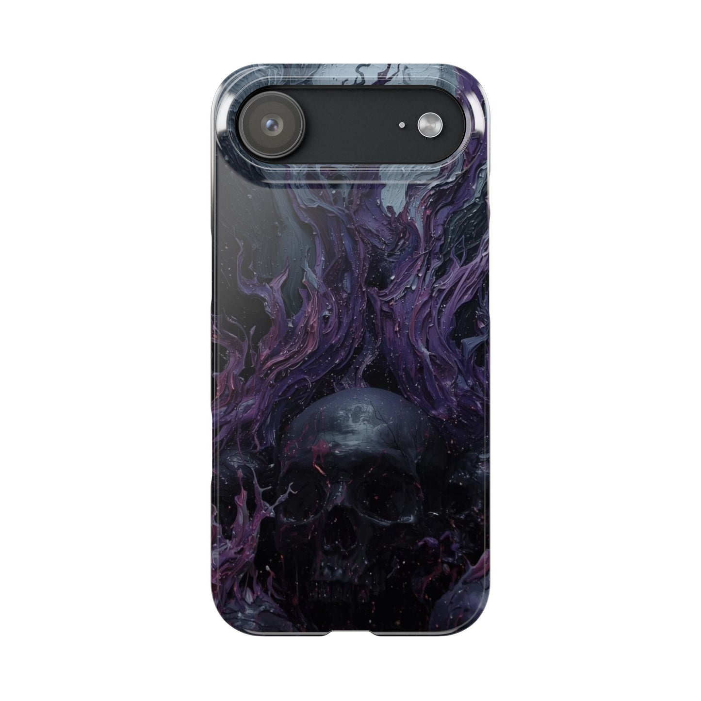 Crowned in Violet Flame Slim Phone Cases
