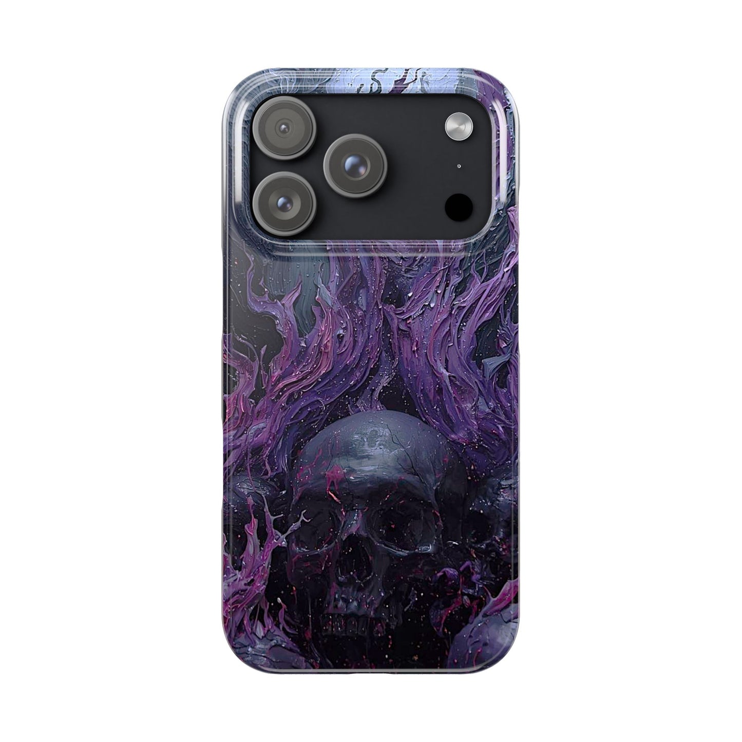 Crowned in Violet Flame Slim Phone Cases