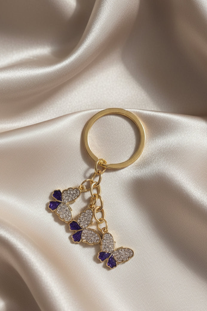 Sparkle Butterfly Keychains