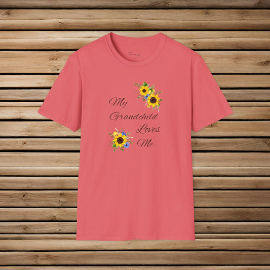 Sunflowers Grandma (Grandchild) Unisex Softstyle T-Shirt