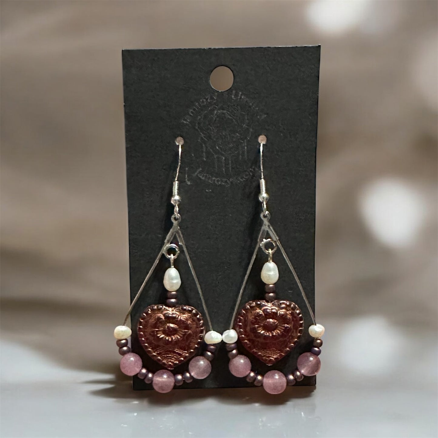 Veil of Quartz & Pearl Earrings