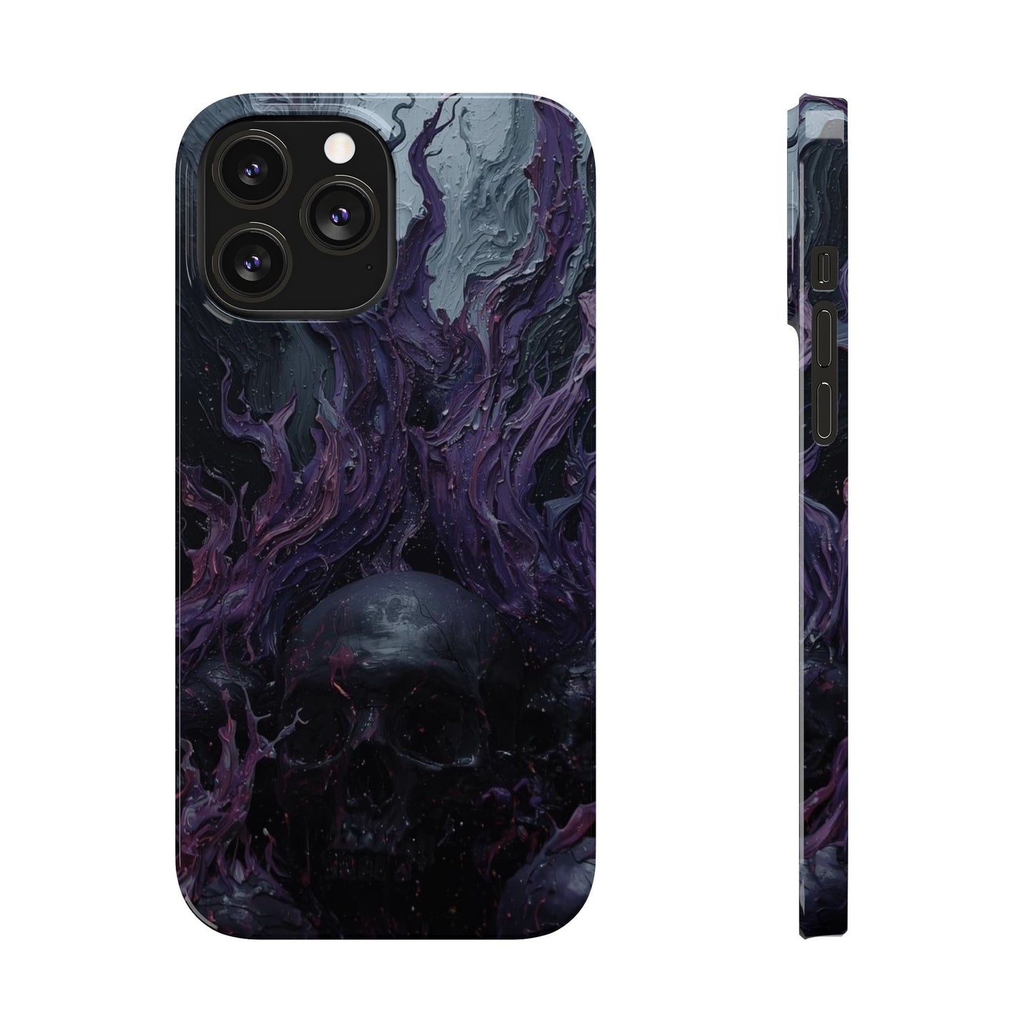Crowned in Violet Flame Slim Phone Cases
