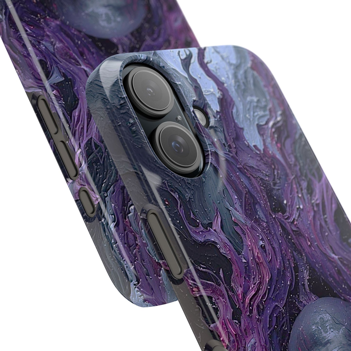 Crowned in Violet Flame Slim Phone Cases