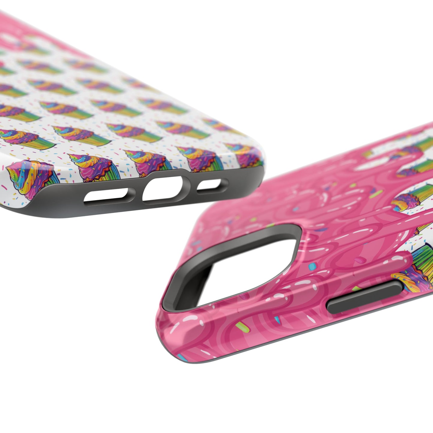 Rainbow Cupcake Phone Case — Magnetic Impact-Resistant Protective Cover