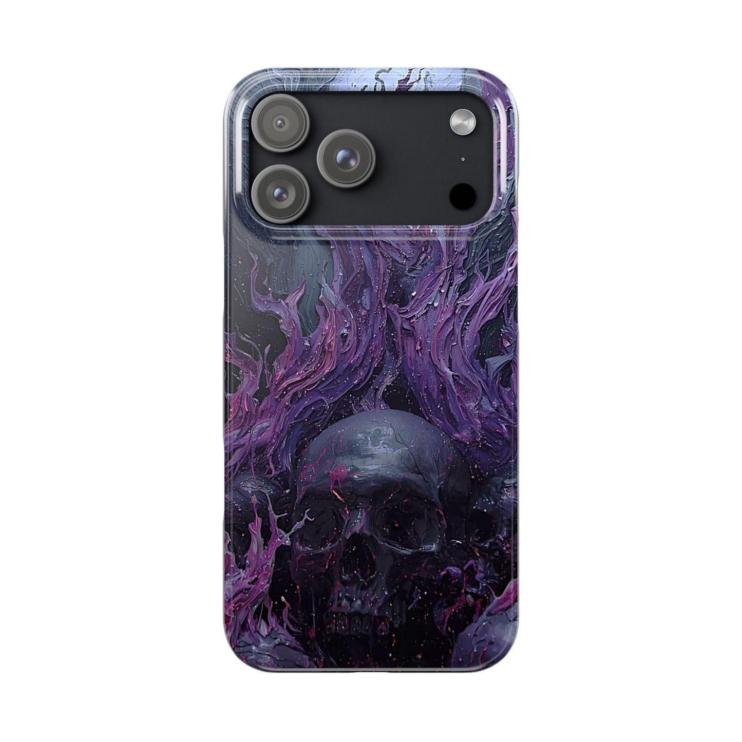 Crowned in Violet Flame Slim Phone Cases