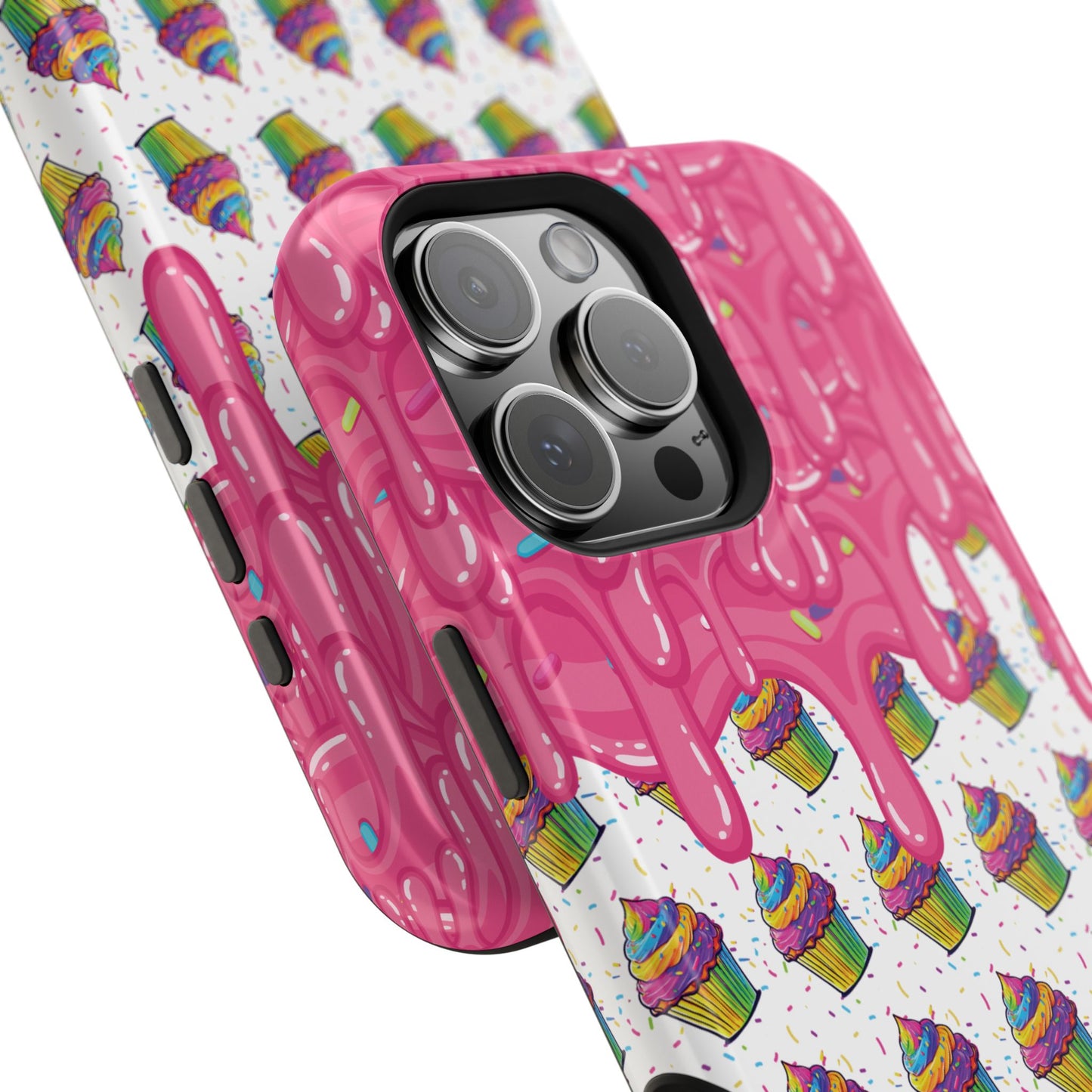 Rainbow Cupcake Phone Case — Magnetic Impact-Resistant Protective Cover