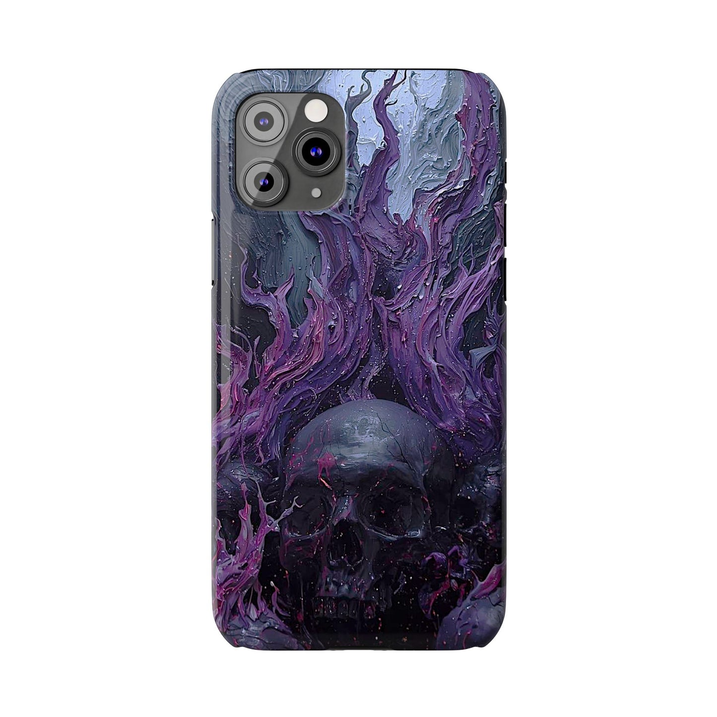 Crowned in Violet Flame Slim Phone Cases