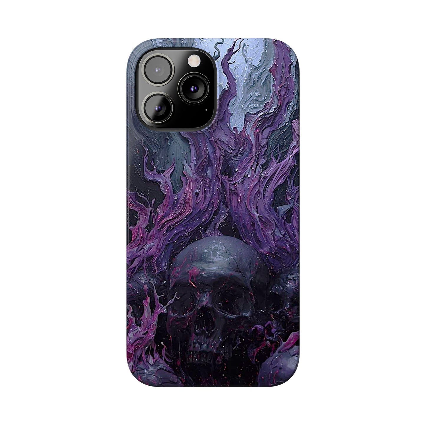 Crowned in Violet Flame Slim Phone Cases