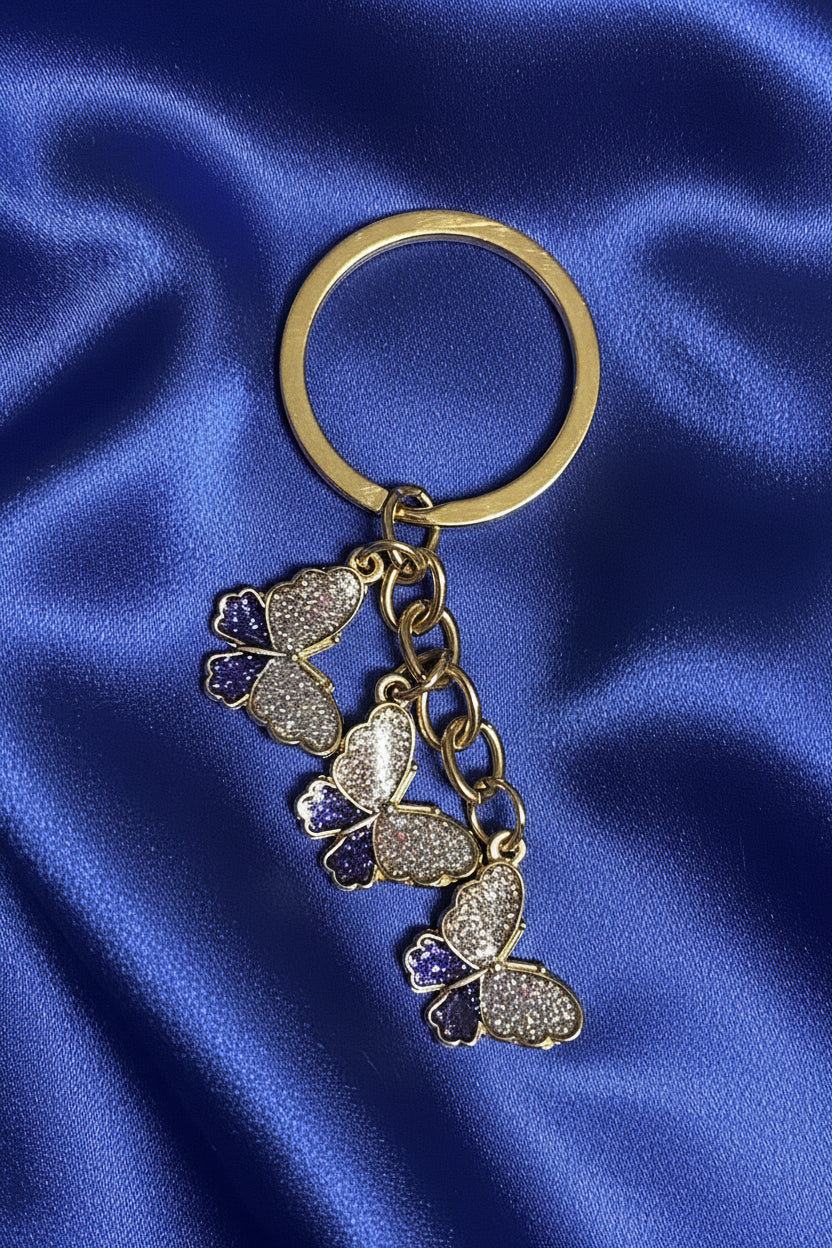 Sparkle Butterfly Keychains